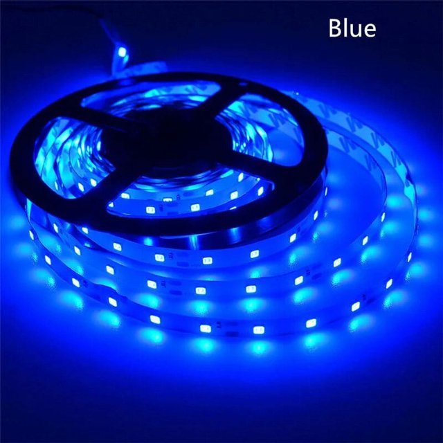 Tira de luces Led SMD 5050 2835 12 V 5M 60Led/M, cinta Led Flexible impermeable, Kit de enchufe de alimentación, luz nocturna de 12 V, decoración del hogar