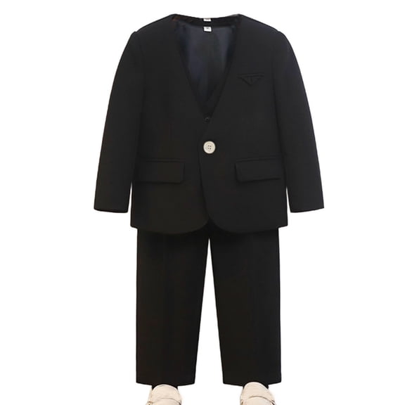 Boys Stylish Outfit Set for Formal Events Perfect for Wedding Party and Church Complete with Jacket and Pants