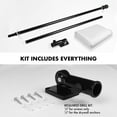 thumbnail image 2 of G128 Combo Pack: 6 Feet Tangle Free Spinning Flagpole (Black) Solid White Flag 3x5 ft Printed 150D Brass Grommets (Flag Included) Aluminum Flag Pole, 2 of 9