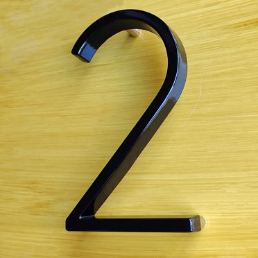 127mm Big Modern House Number Door Address Number Digits Zinc Alloy Black House