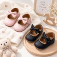 thumbnail image 6 of Meckior 2 Pairs Baby Girls Dress Shoes Infant Mary Jane Bowknot Flats Non-Slip Sole Princess Shoes for Newborn 3-18 Months, 6 of 8