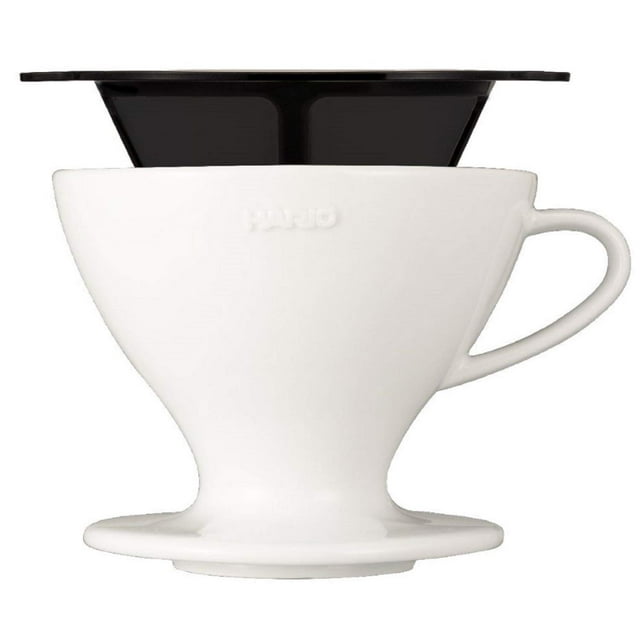 Gotero Pourover Hario W60, tamaño 02, cerámica blanca Hario NA