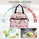 thumbnail image 4 of Fotbe Rose Flowers Bolsa de Almuerzo con Estampado, Lonchera Aislada, Contenedores de Comida Reutilizables Tipo Cooler a Prueba de Fugas, 4 of 7