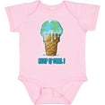 thumbnail image 3 of Inktastic Keep It Cool Melting Earth Ice Cream Cone Boys or Girls Baby Bodysuit, 3 of 5