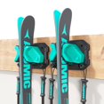 thumbnail image 1 of Estante de pared para esquís y tablas de snowboard Skifavs Garage Storage, verde, paquete de 2, 1 of 7