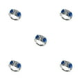 thumbnail image 3 of maskred Owl Eye Ring Rust-proof And Not Easy To Deform Stylish For Any Occasion Dark Blue 5Set, 3 of 6