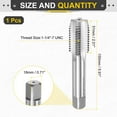 thumbnail image 2 of Uxcell Hand Bottom Tap 1-1/4"-7 UNC 2B Left Hand Thread Bottoming Tapping Thread, 2 of 6
