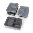 thumbnail image 2 of Mainstays 5-Pack 3-Compartment BPA-Free Plastic Meal Prep Food Storage Containers, 1.2L, 2 of 10