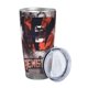 thumbnail image 2 of Taza térmica duradera de acero inoxidable 304 con tapa y pajita con temática del equipo de fútbol de Bengals Taza térmica de acero inoxidable de 20 oz Taza para automóvil Adecuada para bebidas frías, 2 of 8
