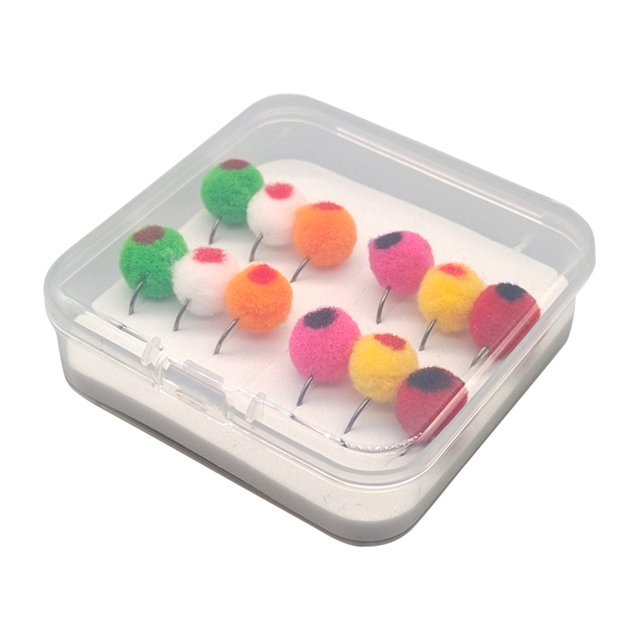 Señuelos de pesca con mosca, 12 Uds., señuelo con mosca Ninfa, juego de señuelos de pesca Steelhead para trucha y lubina