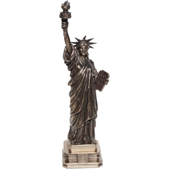 12.38 Inch The Statue of Liberty Cold Cast Bronze Sculpture Figurine