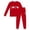 Red, variant on CPNG Boys Girls Home Clothing Nightwear Set Heart Print Long Sleeve Crewneck T Shirt and Pants 2 Pcs Outfits Set(Light Blue,6-7 Years)