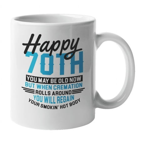 

Happy 70th Coffee & Tea Mug Cup Birthday Party Supplies & Favors (11oz)