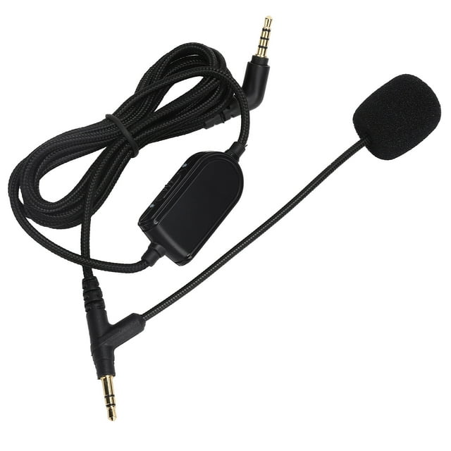 Cable de audio para auriculares con control de volumen para juegos VMODA, color negro