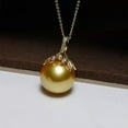 thumbnail image 3 of K-KED European and American AAA+ 16mm Gold Shell Pearl Pendant Necklace 18"-style 5, 3 of 9