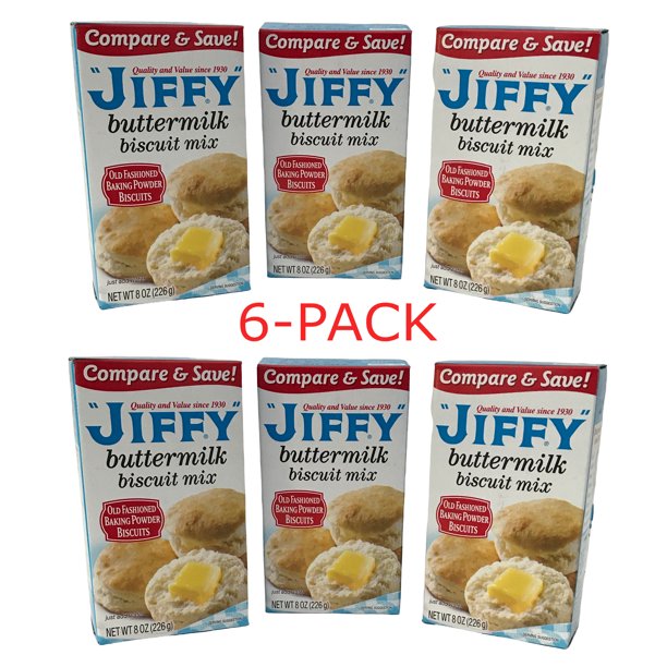 Jiffy Buttermilk Biscuit Mix (6 Pack)