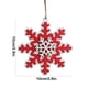 thumbnail image 3 of Christmas Snowflake Decorative Pendant Made Of Wood Suitable For Christmas Tree Doors And Fireplaces, 3 of 6