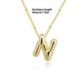 thumbnail image 3 of Stylish Smooth Letter Necklace Adjustable Clavicle Chain Casual Party Jewelry Alloy Texture for Fashion Individuals, 3 of 8