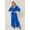 Royal  Blue, variant on Double Take Full Size Surplice Wide Leg Jumpsuit with Pockets