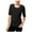 Black - deepblack, variant on Bar Iii Womens Twist Basic T-Shirt
