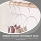 thumbnail image 2 of Organizador de bufandas con anilla metálica para colgar corbatas, 4 unidades, para guardar chales, corbatas, cinturones y bufandas., 2 of 7