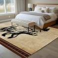 thumbnail image 5 of Rectangle Rug 5x8ft Area Rug,Bear Forest Mountains Animal Silhouette Area Rugs for Living Room Bedroom,Vintage Brown Gradient Floor Mat Non-Slip Non-Shedding Carpet Indoor Accent Rugs, 5 of 9