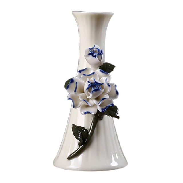 Cerámica Jarrón de cerámica Estatua Adornos de cerámica Florero floral Arreglo para decoración del hogar Café Estantería Margarita Sunnimix mini jarrones