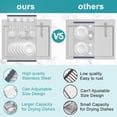 thumbnail image 4 of Extra Large Expandable Roll Up Dish Drying Rack Over The Sink Drying Rack Sink Cover Kitchen Sink Accessories Kitchen Rolling up Stainless Steel Drainer Foldable Rollable（，.&, 4 of 6