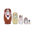 thumbnail image 2 of Conjunto De Muñecas Rusas De Madera Diy, Diseño De Perro Encantador Hecho A Mano, Muñecas Anidadas, Muñeca Bonita Para Niños, Regalos De Vacaciones Vogacara PT002264-00, 2 of 6
