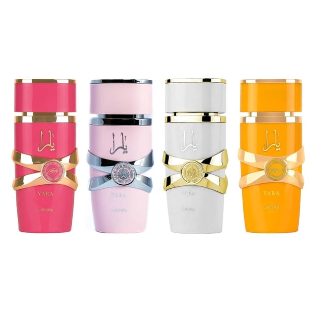 Set de regalo Perfume Lattafa Yara Eau De Parfum para mujer, paquete de 4