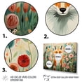 thumbnail image 3 of Designart "Fox in Matisse Style Orange and Pink IV" Animals Framed Wall Art Decor - Modern Farmhouse Orange Fox Entryway Framed Wall Art, 3 of 6