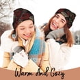 thumbnail image 4 of Lsque Fishbone Rose Pattern Knitted Beanie, Unisex Winter Hat, Knit Hat Winter Beanies Thick Fisherman Beanies Cuffed Plain Skull Caps, 4 of 6
