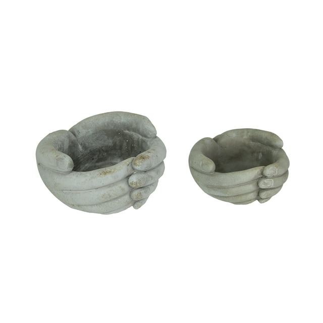 Ensemble de 2 Jardinières en Béton pour Intérieur et Extérieur