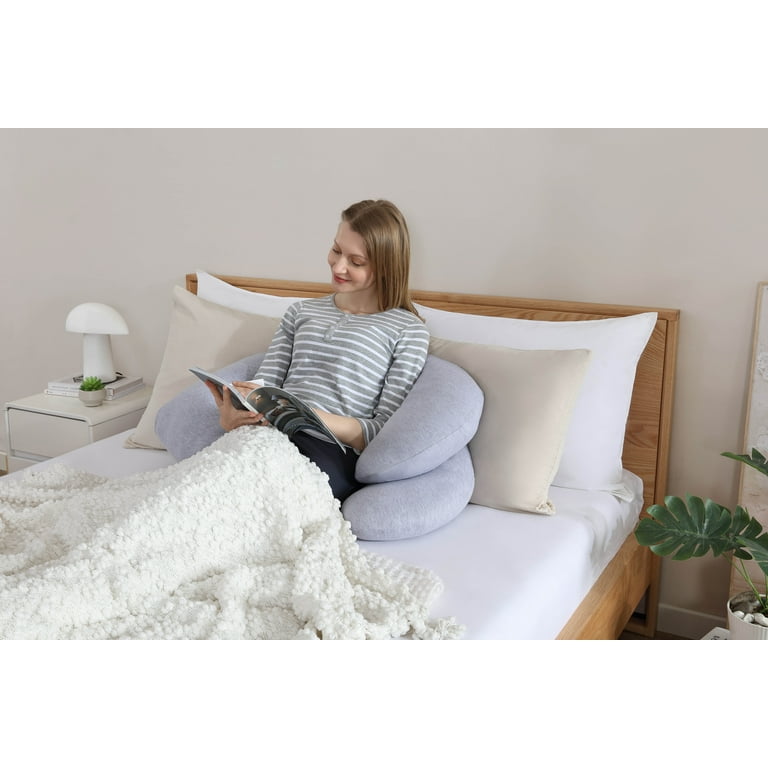 PharMeDoc Pregnancy Pillow C-Shape Body Pillow with Removable