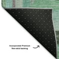 thumbnail image 5 of Addison Rugs Mayfield Premium Machine Washable Transitional Geometric Teal Rectangle Rug, 10' x 14', 5 of 7