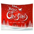thumbnail image 1 of Tapiz de pared de Navidad Decoración colgante de pared Muñeco de nieve Papá Noel Árbol de Navidad Elemento Impresión digital Tapiz Ropa de cama Tapiz Dormitorio Sala de estar Estilo Sailing  Electrónica, 1 of 4