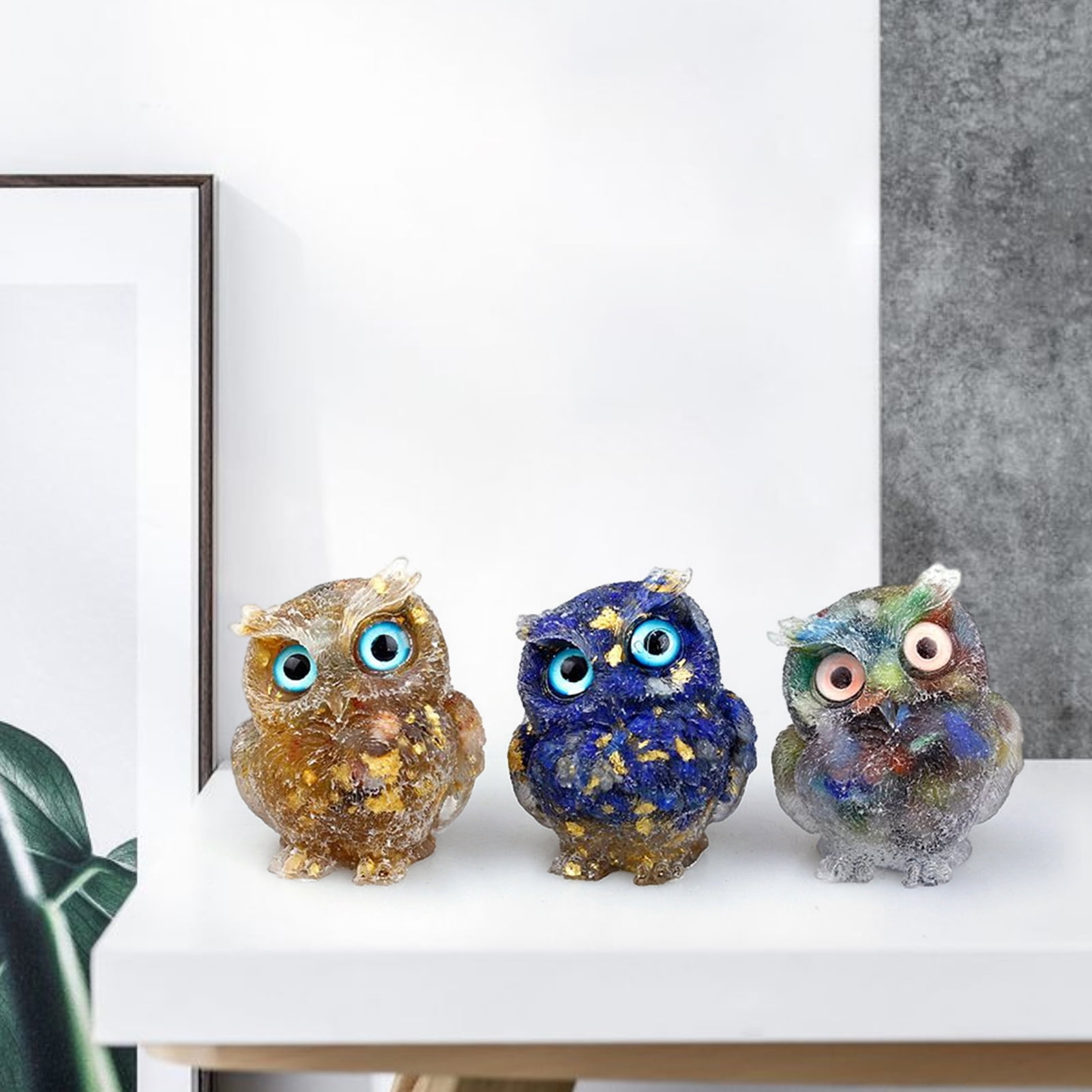 てぃんくる Y OWL DX Deyuer Owl Ornament Manual Drip Adhesive Faux Crystal Vivid Owl