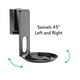 thumbnail image 2 of Soporte de pared YnVision. Diseño ajustable para Sonos ERA 100 Black, paquete de 2, 2 of 6