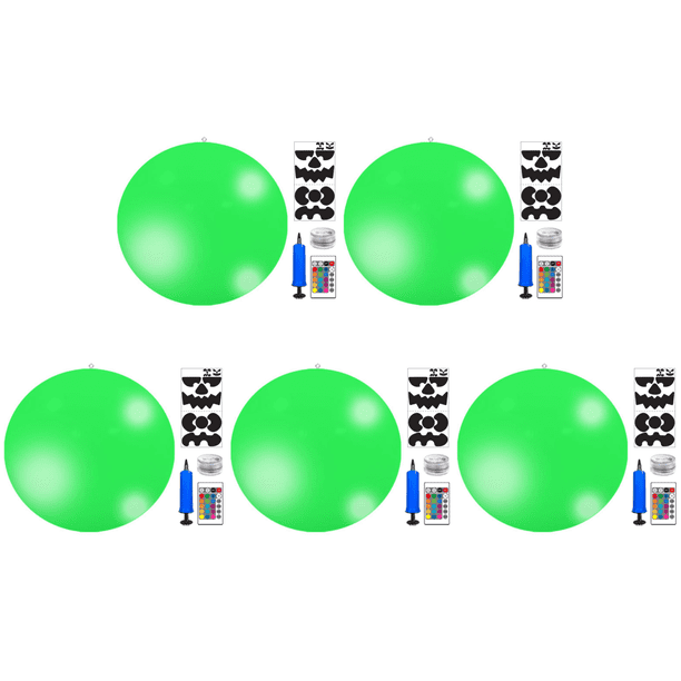 Inflable Halloween 4 Modos 16 Colores Claros para Regalos Fiesta () Verde