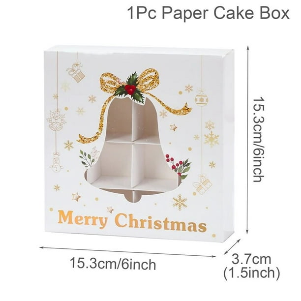 Caja de embalaje de galletas de Navidad, decoración de Feliz Navidad para el hogar, adorno de árbol de Navidad, Año Nuevo, 2023