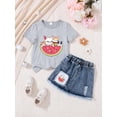 thumbnail image 4 of Shadoumai Girls 2 Piece Skirt Sets 6-14 Years Short Sleeve Y2K Tops and Skort with Built in Shorts Clothing Sets Summer Outfits, 4 of 4