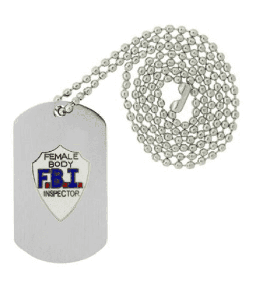 Metal New York State Police Polish Silver Dog Tag Necklace Chain Challenge Coin 