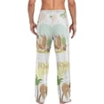 thumbnail image 6 of Men's Pajama Pants with Pockets Sleepwear Lounge Pants Stretch Casual Cute Sloth Palm Tree, 6 of 6