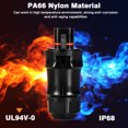 thumbnail image 4 of Power Connection Coupler Set, 3 Pin 500V Dust Proof Power Connector 2Pcs  for Machine, 4 of 7