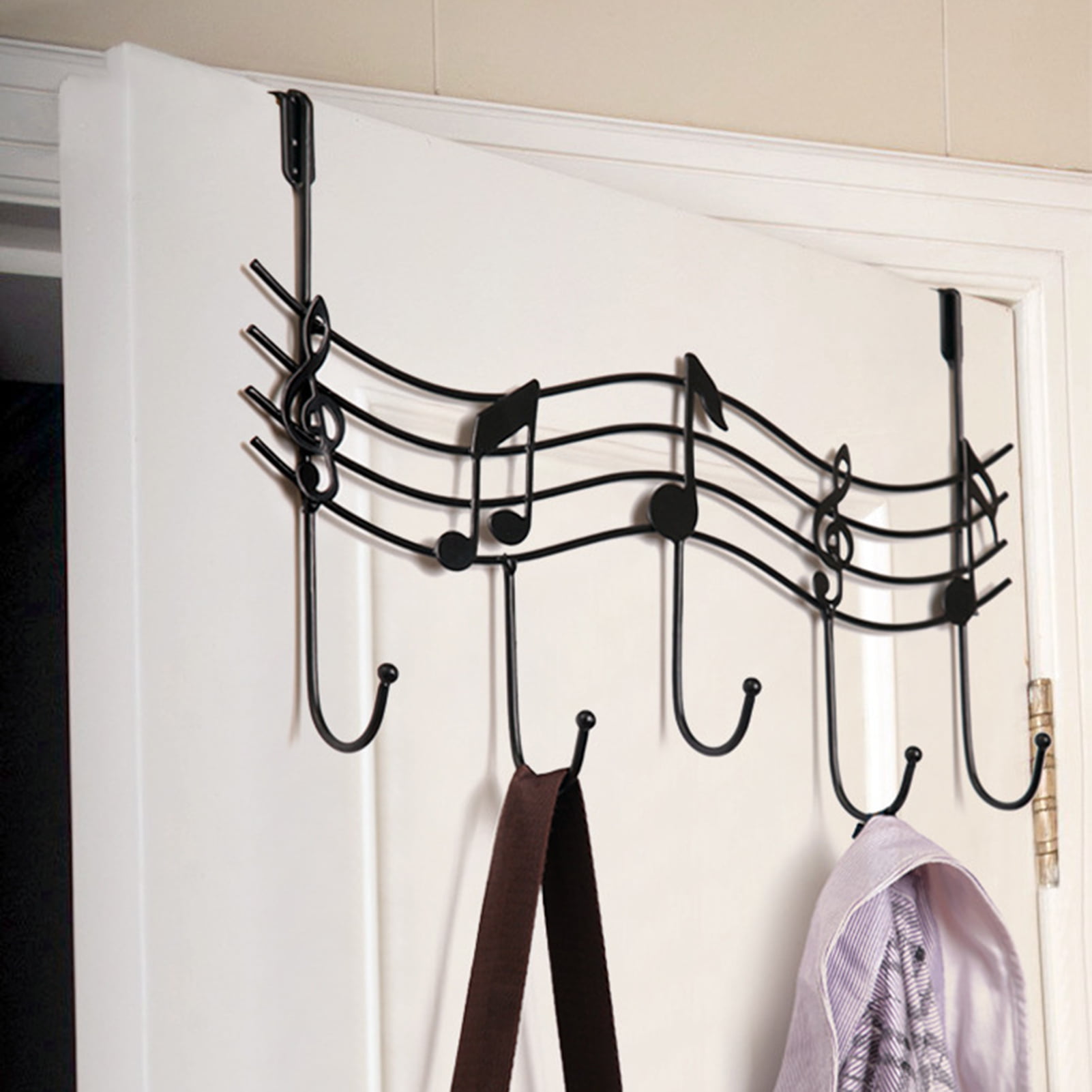 Wall Mounted Metal Door Coat Cloth Hook Hat Rack Hanger Holder 