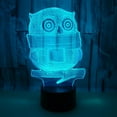 thumbnail image 2 of YSITIAN 3D LED Optical Illusion Acrylic Night Light with Remote & Smart Touch 7 Colors Changing（owl） YT-14136, 2 of 5
