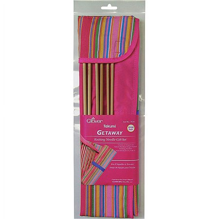 Getaway Takumi Bamboo Single Point Knitting Needle Gift Set-13" To 14", Sizes 8 To 15