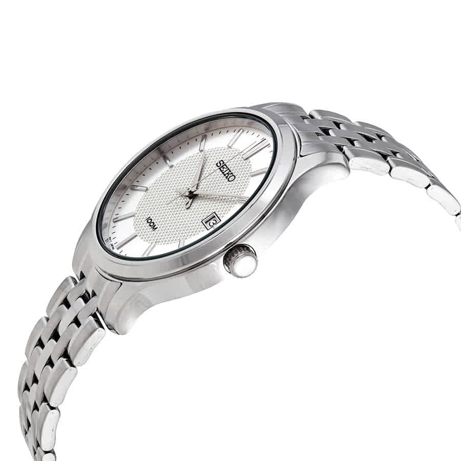 Seiko Neo Classic Quartz Silver Dial Men's Watch SUR289P1 - Walmart.com
