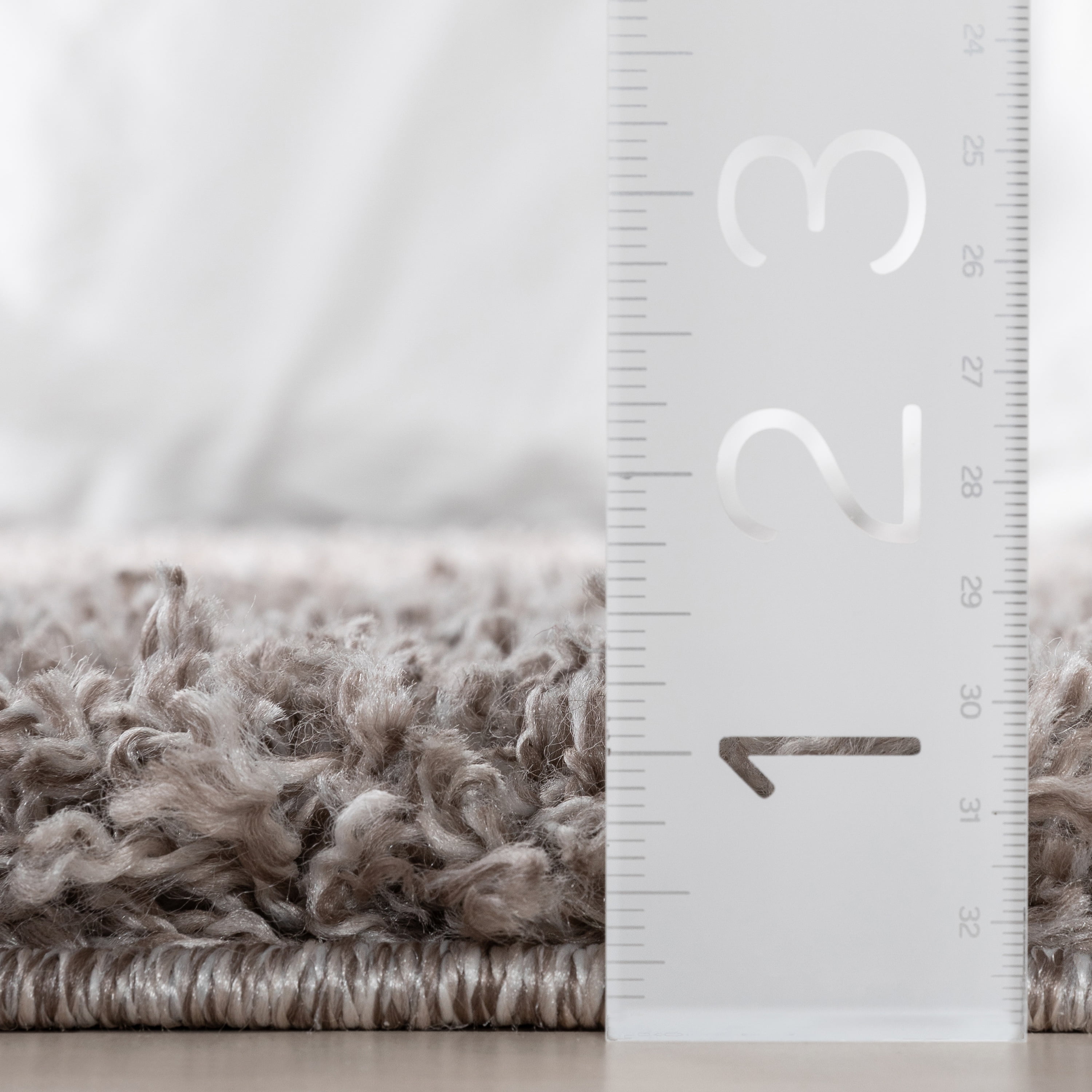 Well Woven Elle Basics Emerson Modern Textured Beige / Grey 2'7" x 9'6" Runner Rug