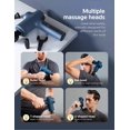 thumbnail image 4 of Massage Gun ,Roffie Muscle Massage Gun Deep Tissue Muscle Massager,Electric Handheld Massager,Chargeable Percussion Low Noise for Neck Back Muscle with Carrying Case and 4 Heads (Blue), 4 of 6